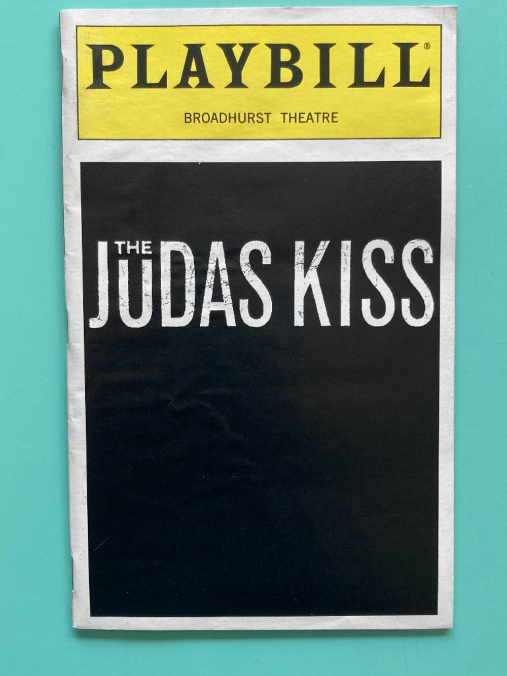 Playbill The Judas Kiss Liam NeesonTom Hollander Open Night 1998 Creased Scuffed